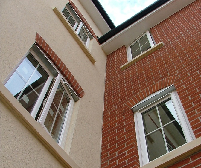 block of flat windows