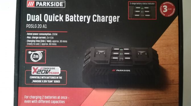 Parkside Double Battery Charger